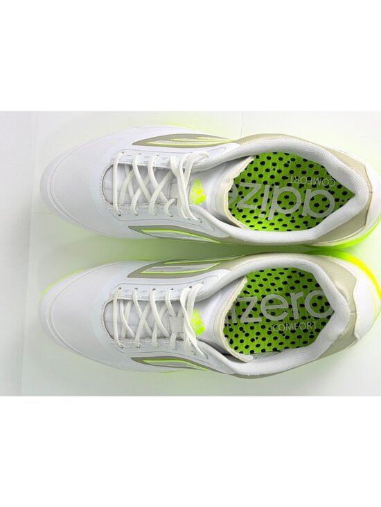 Adidas Adizero One Waterproof White Golf Shoes Spikes Cleats Low Mens 11 Neon